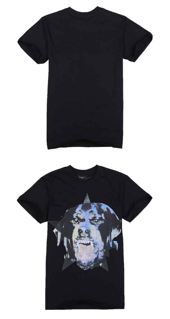 givenchy纪梵希狗头短袖t恤 男女款韩火火恶狗猎犬牧犬短袖t恤潮