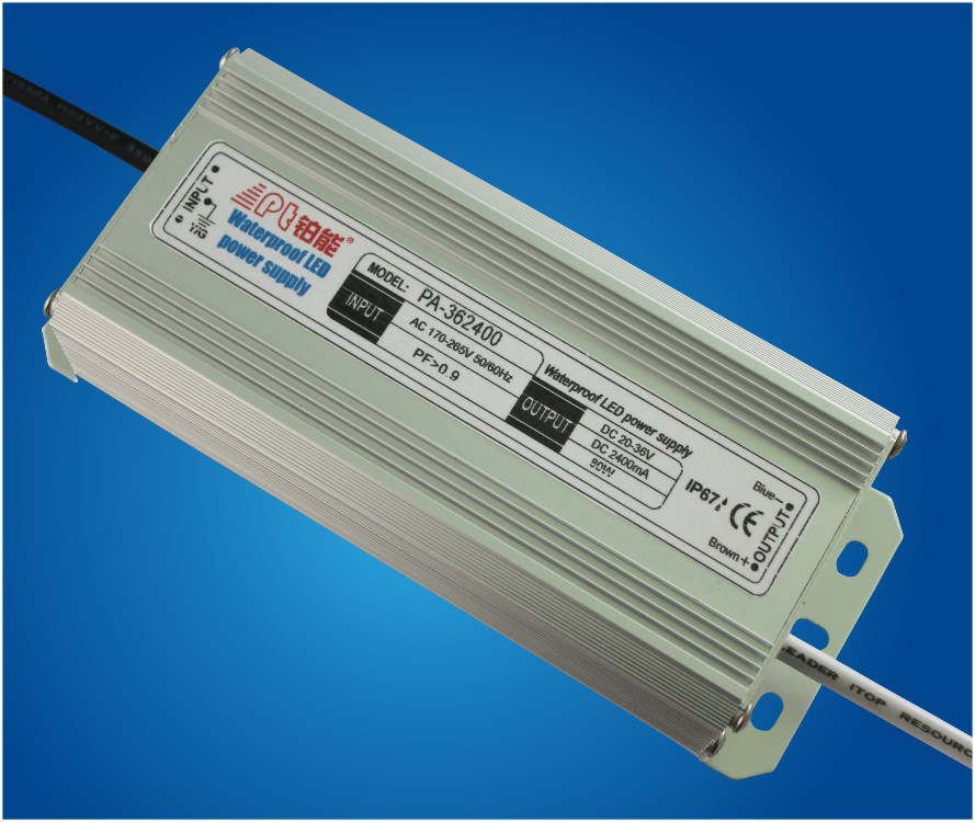 批发led防水电源恒流 10串7并70w投光灯驱动防水电源 生产厂家
