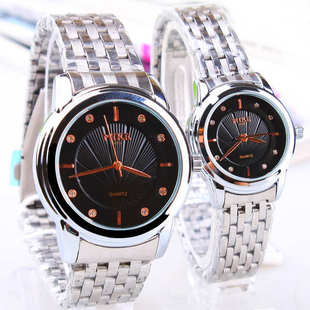 供应米可钢带情侣对表 商务礼品表厂家直销礼品手表批发162121