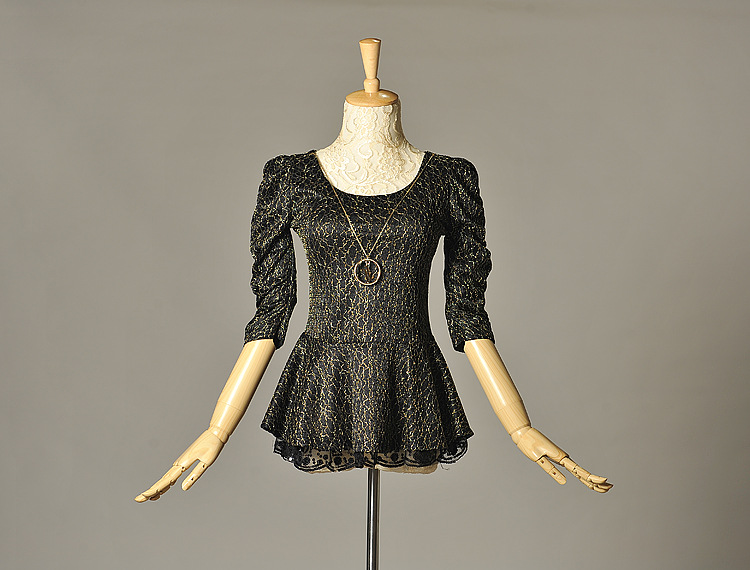 2013秋季新款女装杭州芭莎诺瓦精品女装蕾丝衫女士打底衫雪纺衫