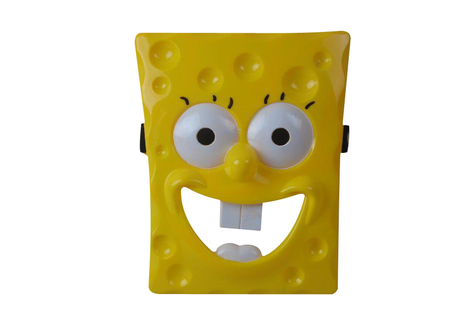 厂家直销 化妆舞会派对道具 海绵宝宝面罩 儿童过家家面具 爆款