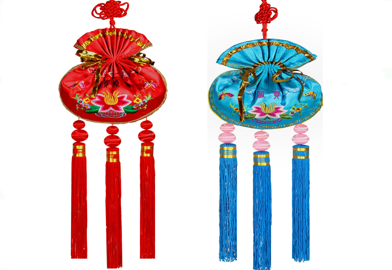 甘肃庆阳特色工艺品送礼 陇绣精品刺绣香囊挂件