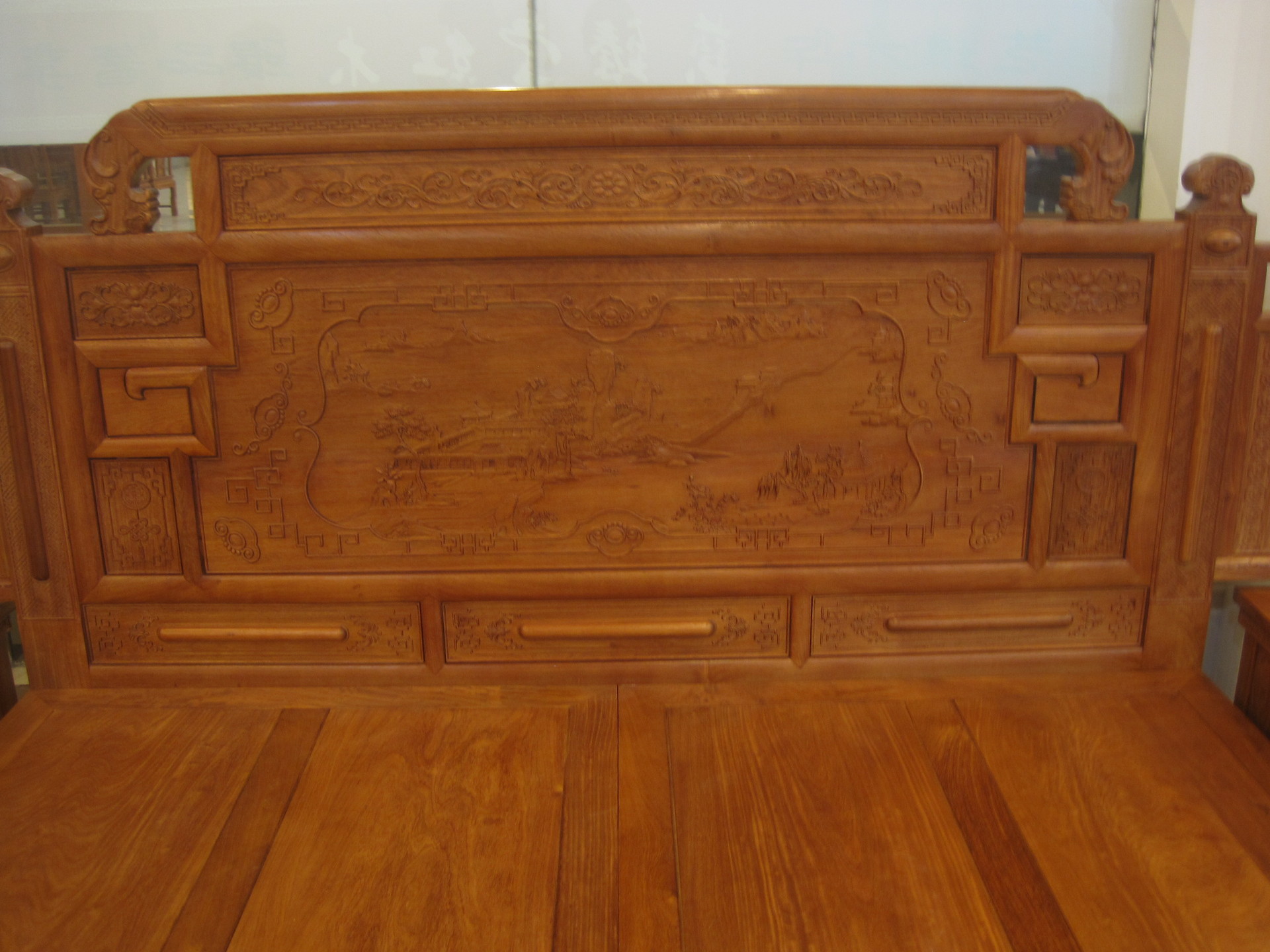 红木家具 缅甸花梨木 床