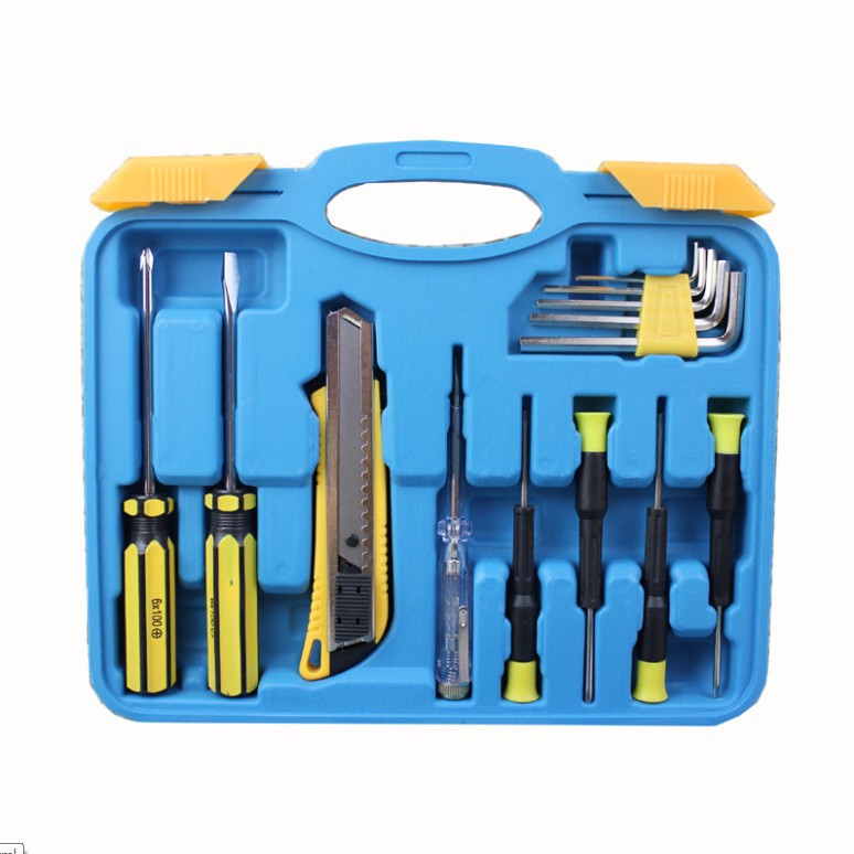 新款家用五金工具套装18件套 促销赠品组合工具 工厂五金工具批发
