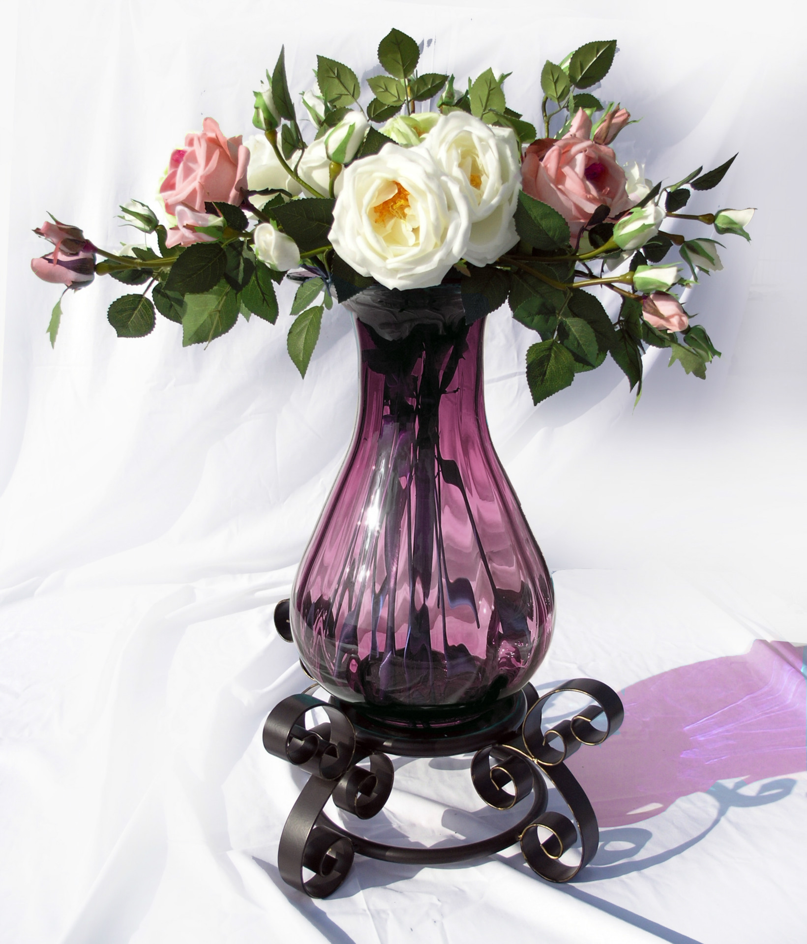 现货热销 美式透明水晶玻璃花瓶 新古典新装饰主义花插玻璃花瓶