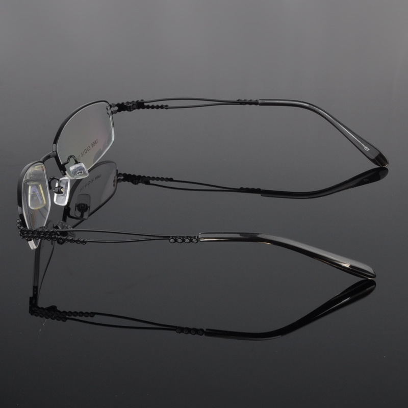 女款大脸近视眼镜架超细金属腿单梁眼镜框厂家直销特低价批发1866