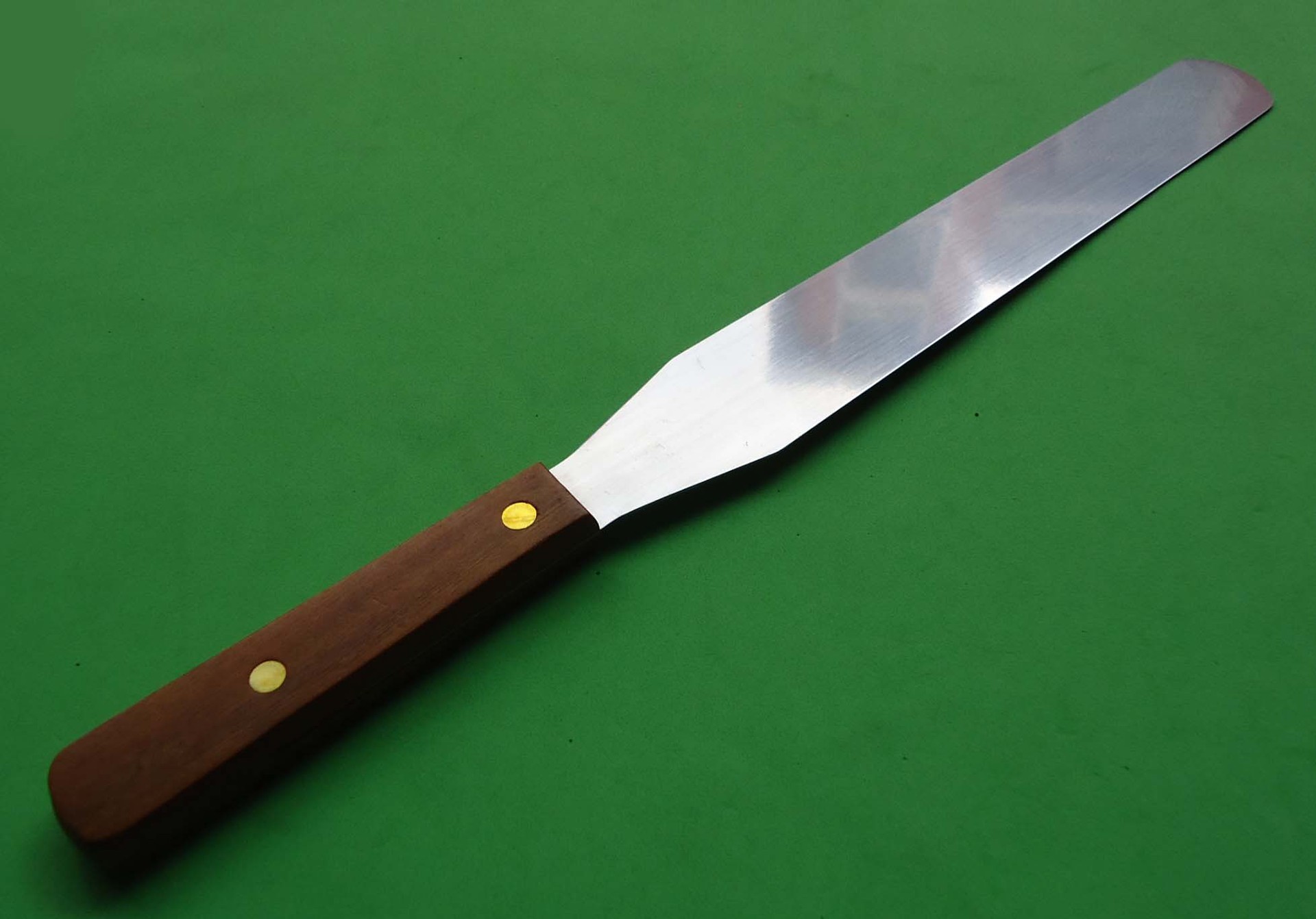 新品批发木柄不锈钢吻刀/抺刀--10寸直吻