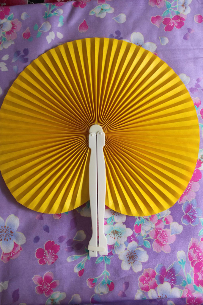 【推广首选】专业生产精美折叠团扇,高档次塑料圆扇