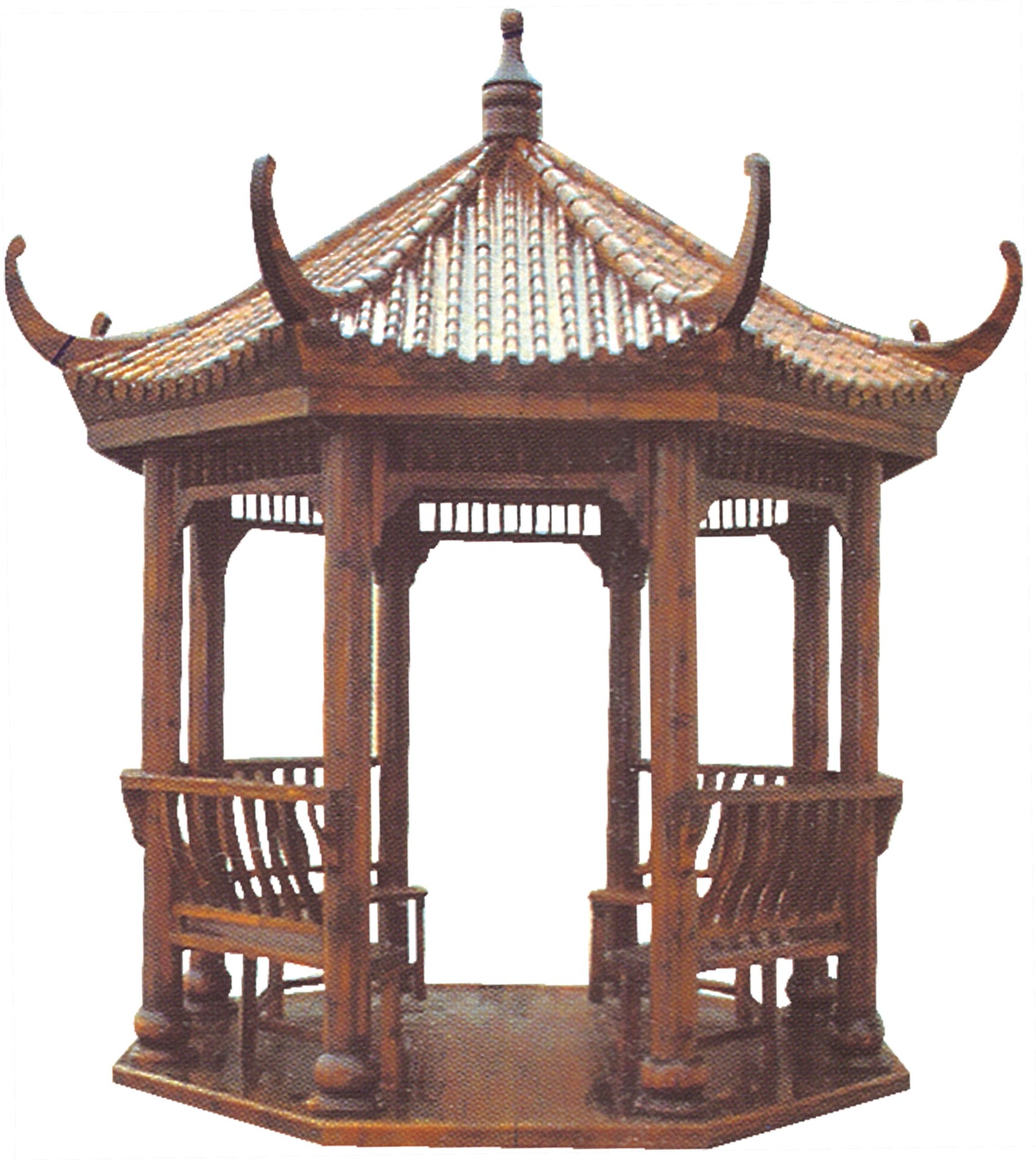 圣朝家俱厂家直销防腐碳化木凉亭户外凉亭