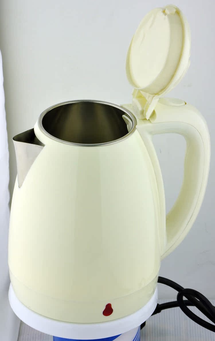 厂家直销淘宝热销款电热水壶糖果色可爱半透