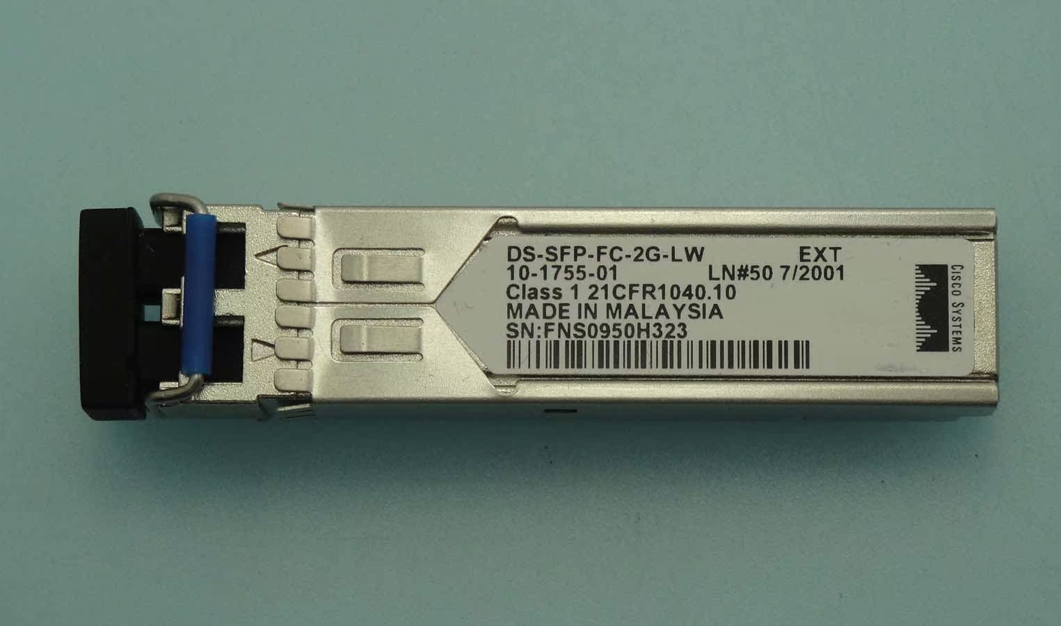 原装cisco思科光纤模块2g 10km单模sfp:ds-sfp-fc-2g-lw