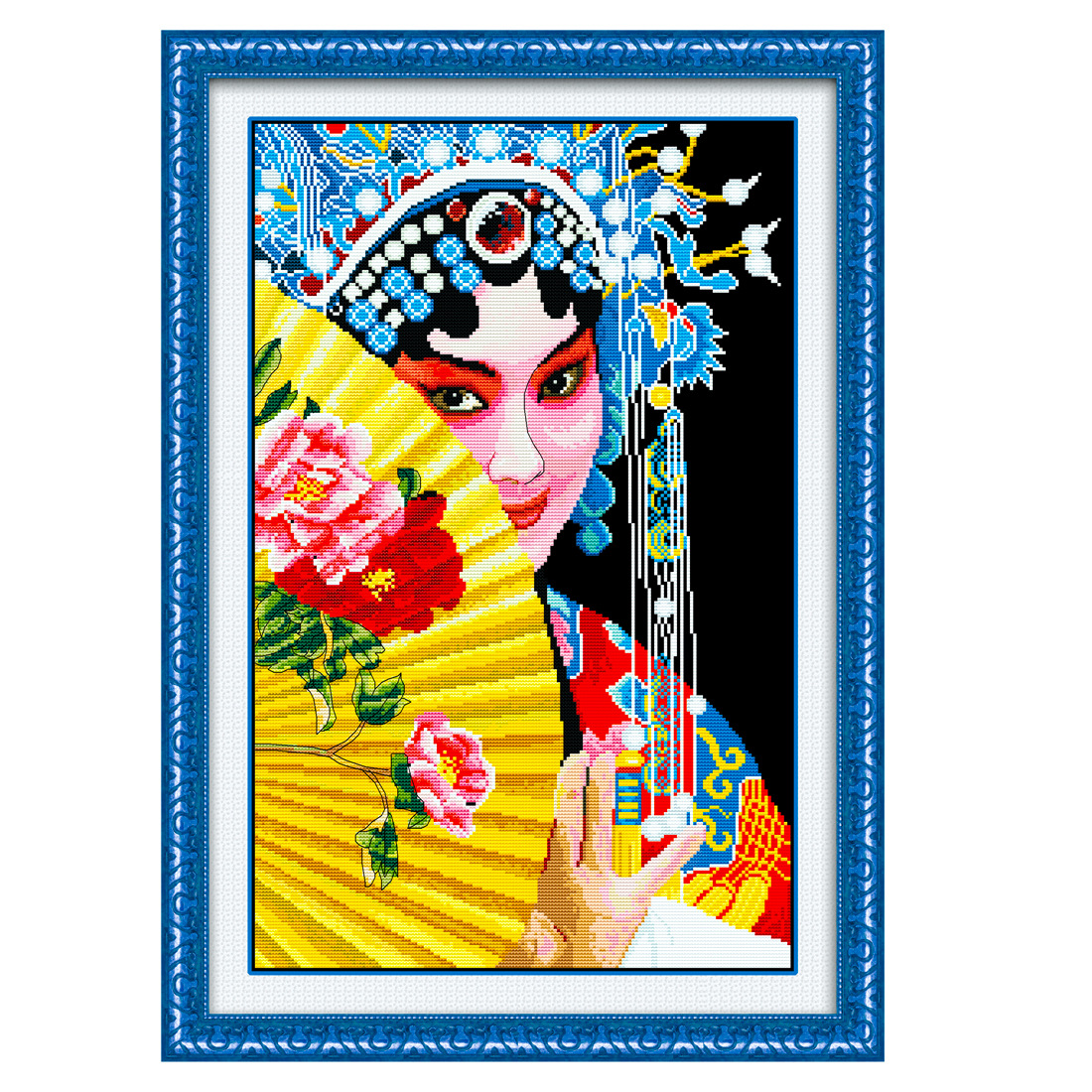 3d新款精准印花布客厅十字绣贵妃醉酒义乌十字绣品牌厂家批发价