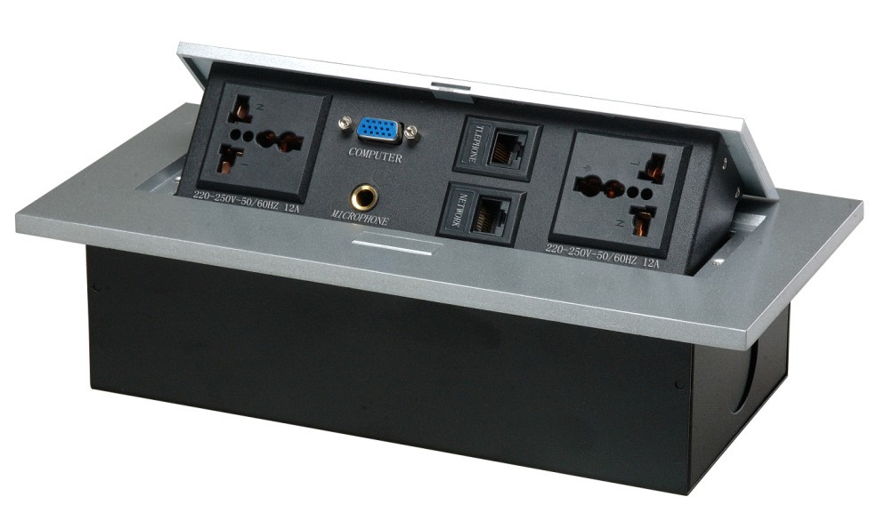 【线盒专供】fs601办公插座 多功能线盒 会议桌插 会议中控系统