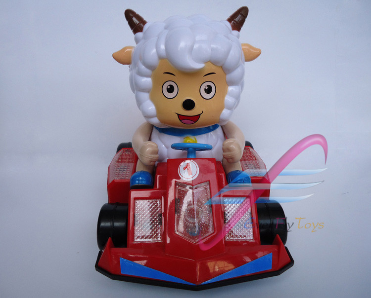 儿童玩具车电动喜羊羊卡丁车音乐唱歌旋转小汽车