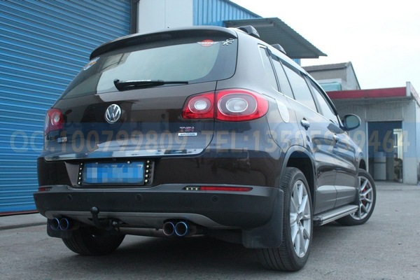 大众途观排气管改装 途观专用改装 双回流内回压鼓 中尾段 原装位