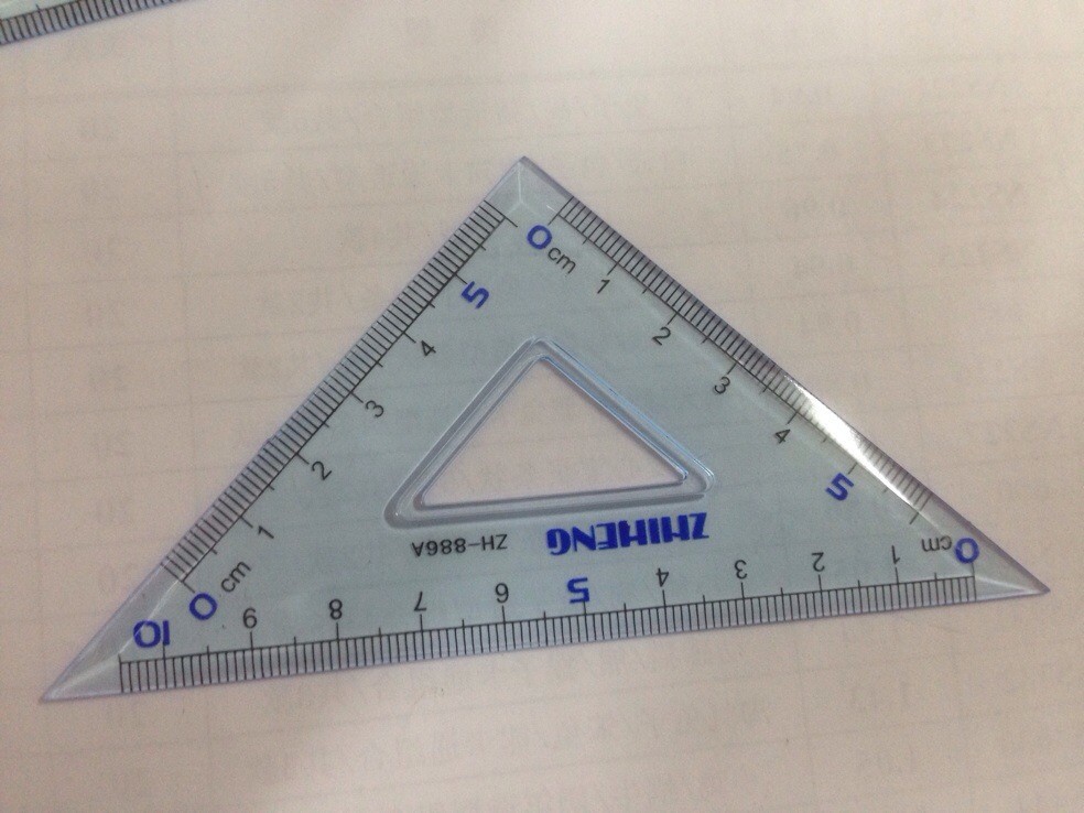智恒三角尺 三角板 智恒三角定规 10cm直角三角尺 zh-886a三角尺