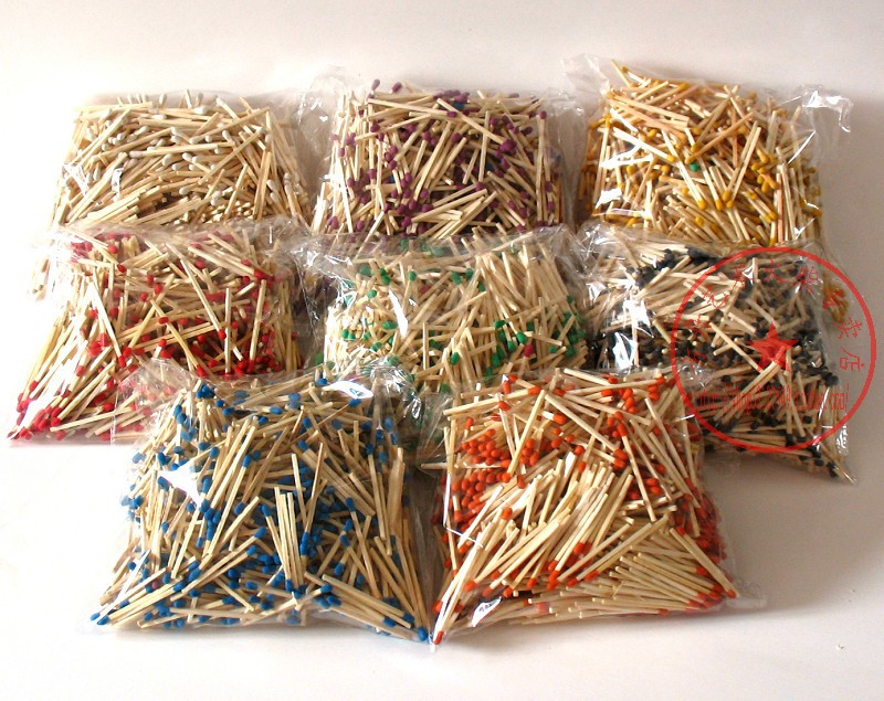 批发艺术火柴5厘米火柴梗小白杨木火柴棍diy火柴画1元150根图片,批发