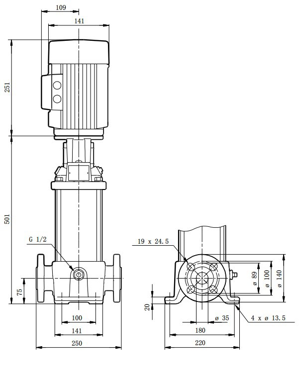 格兰富高压泵结构图图片