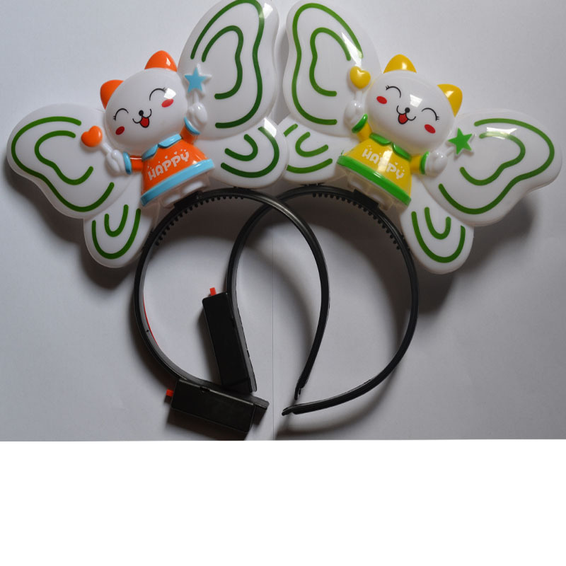 广州玩具批发 演唱会必备蝴蝶结小萌兔 发光米奇 地摊发光玩具