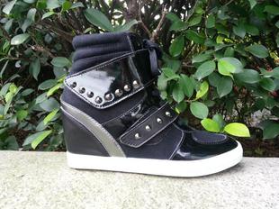 新款acupuncture女鞋 真皮高帮鞋 坡跟内增高女鞋