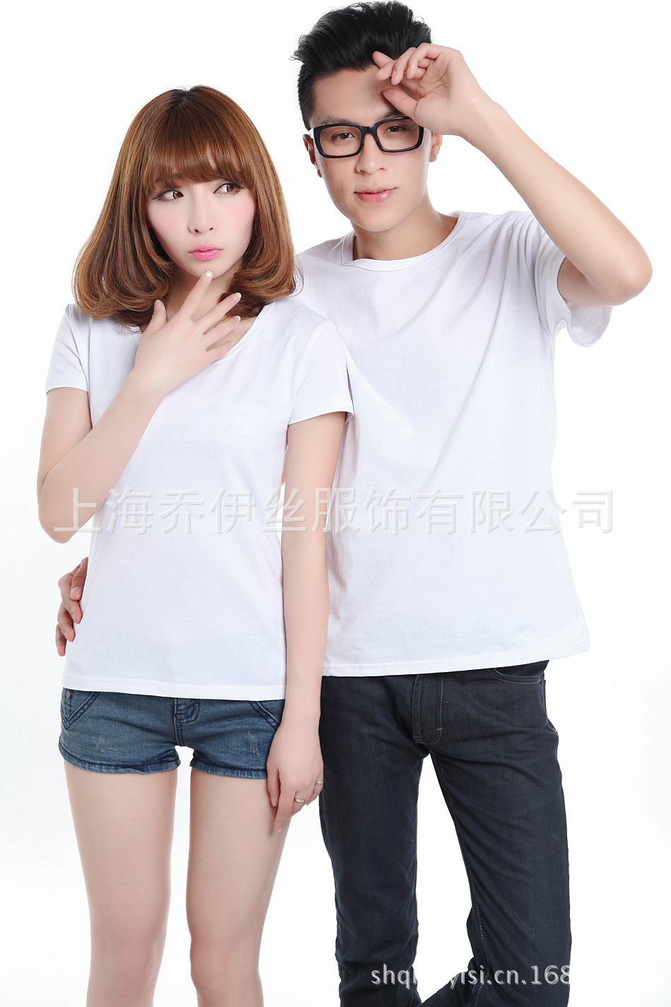 情侣装 空白t恤 短袖情侣装