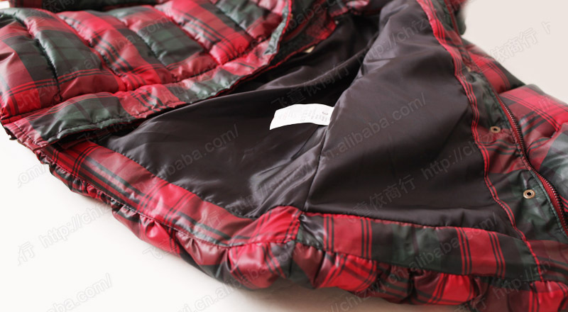 310221圣诞棉衣 ken*荷叶领棉衣 外贸童装批发