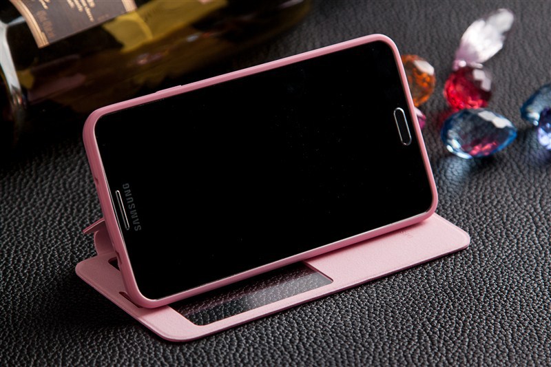 三星note3手机套 n9006手机壳 note3保护套 线条纹 智能开窗超薄