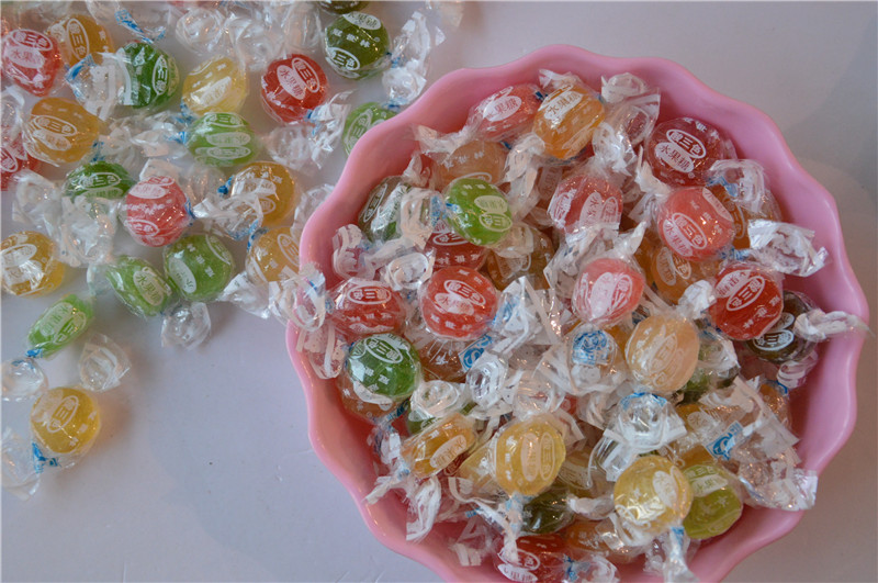 正品冠林 酸三色 水果糖 80后怀旧经典糖果 婚庆喜糖 5斤/袋