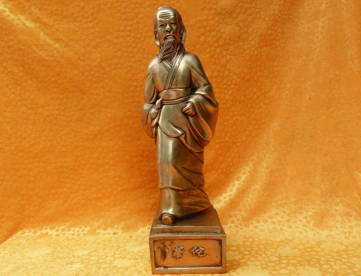 铜雕工艺品摆件 药王华佗一代药师