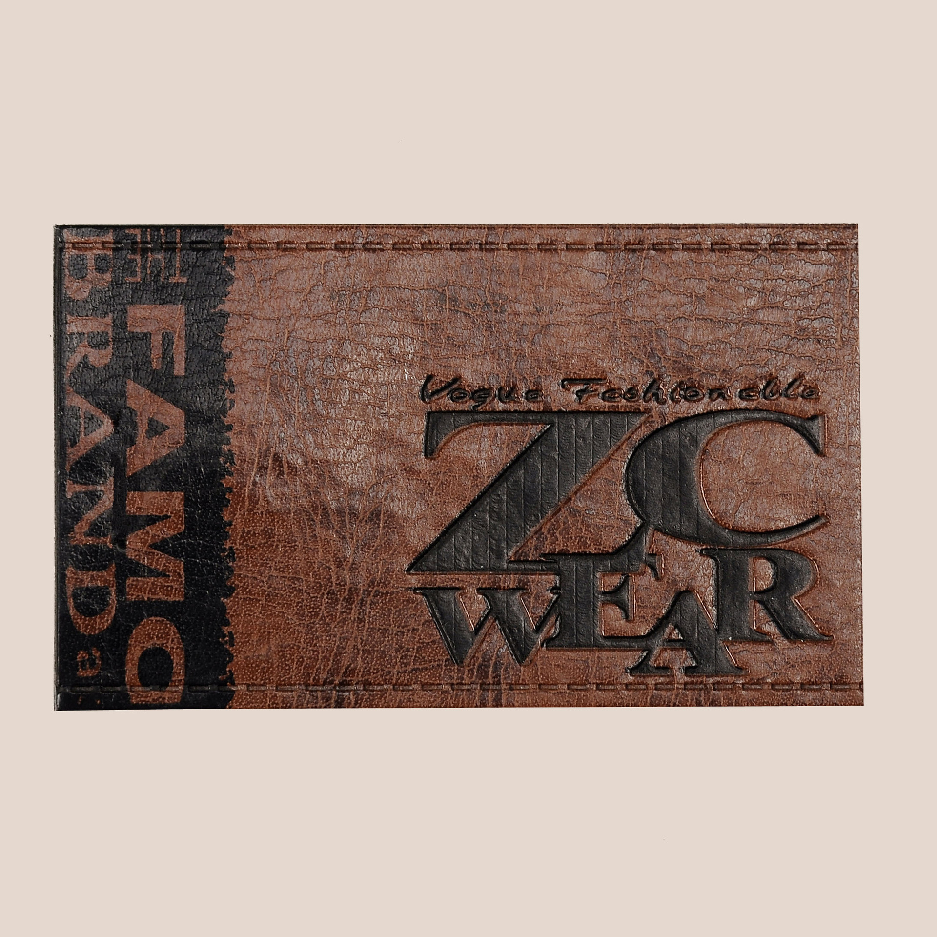 服装标牌橡胶商标滴塑商标pvc橡皮金属皮标加工7.5*5 pb-247