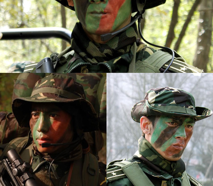 唯游特种兵围巾户外透气围脖 方巾丛林伪装头巾军迷战术迷彩网巾