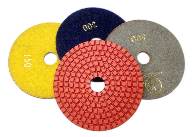 嘉利磨片4ds1-n,直径100mm混凝土地坪专用水磨片,混凝土抛光片