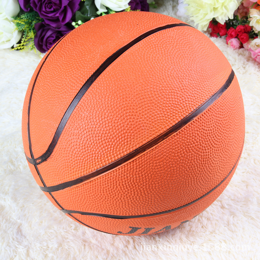 橡胶篮球批发 5号橡胶篮球 训练篮球 投篮机用益智篮球 篮球工厂