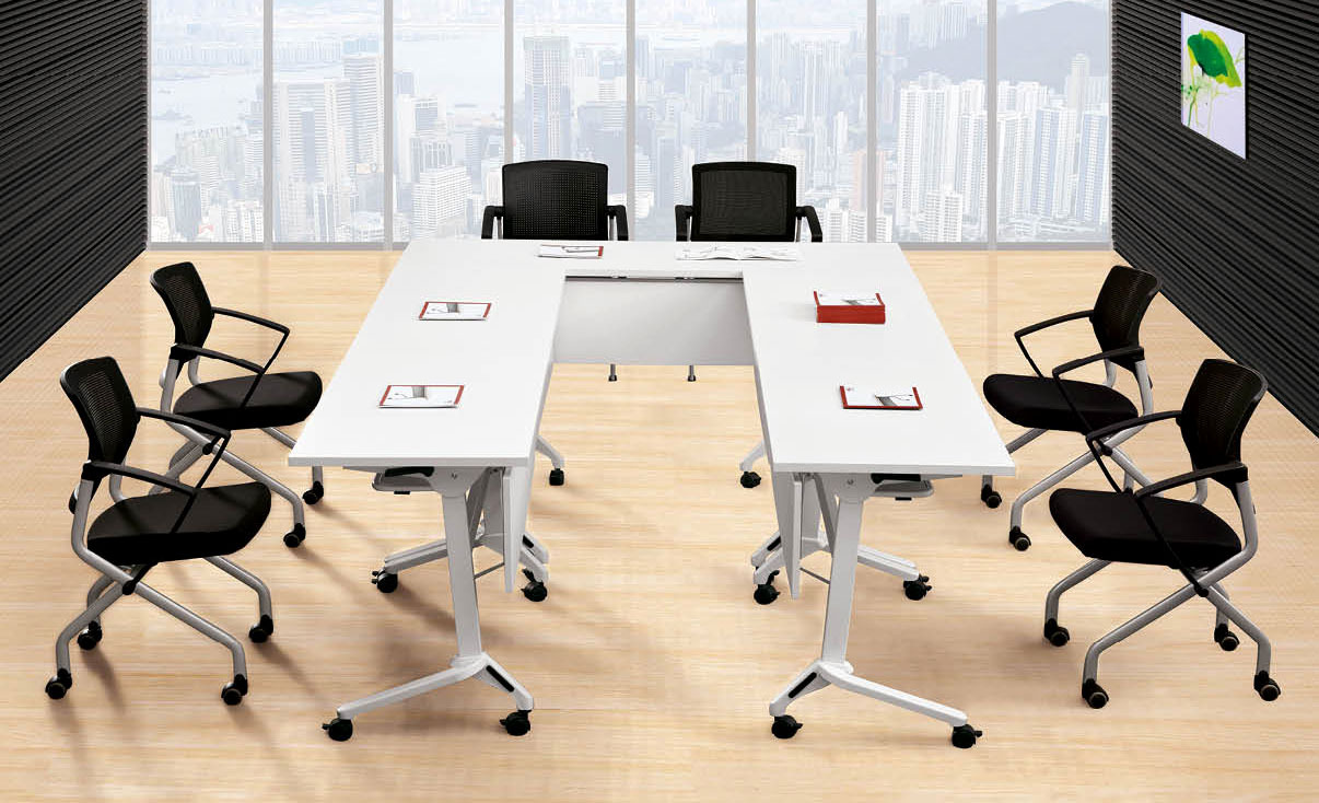 培训桌钢脚钢架 折叠台脚 会议台钢脚 方管桌脚