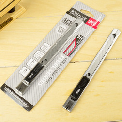 得力金属美工刀2034 30度角 斜雕刻刀