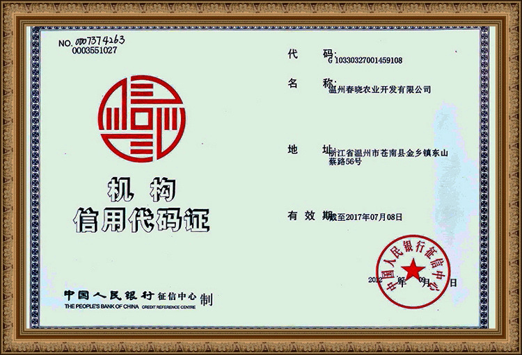 信用代码证