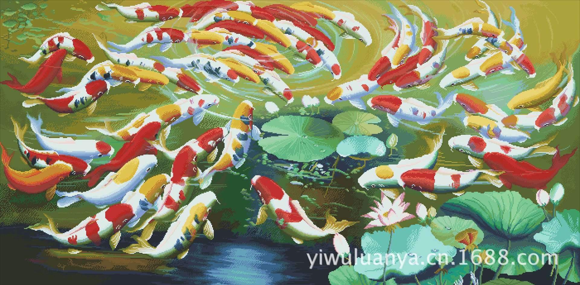 厂家特价 diy钻石画粘贴绣 富贵有余 精品礼品店货源