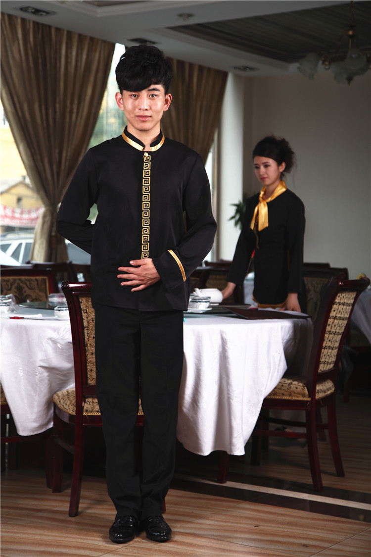 量身定制高端酒店职业制服星级酒店服务员服装中餐厅服务咨客