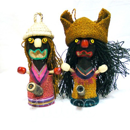 批发供应东巴吞口木偶