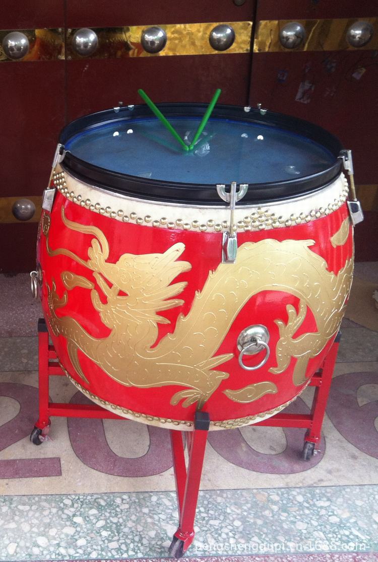 喜庆雕龙鼓 龙鼓 木质鼓