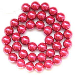 红色贝壳珍珠图片
