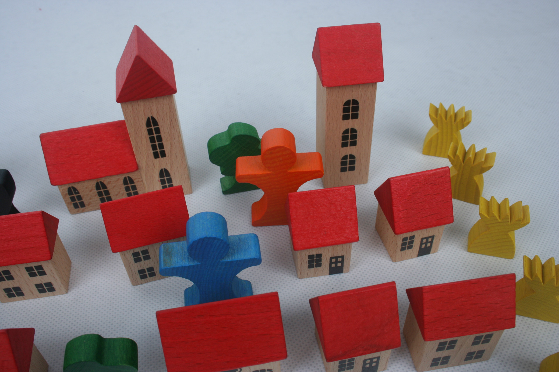 拓品房子组 云和木玩 休闲拼装建筑玩具 色彩鲜艳 可批发