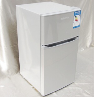 联保 正品 海浪102l节能静音小型家用双开门电冰箱 冷藏冷冻保鲜