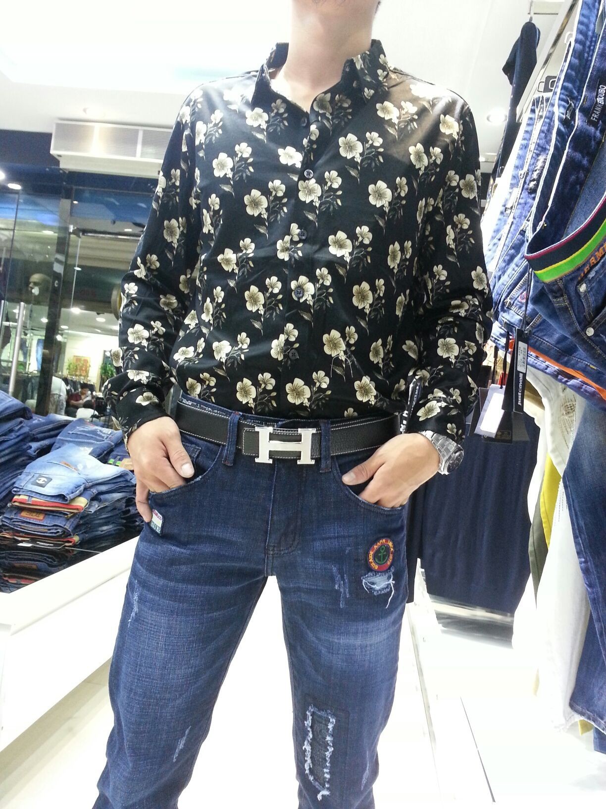 卡路尼奥 三丝光衬衫