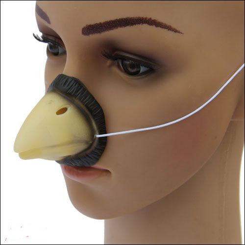 化装舞会用品 动物假鼻子 猪 鸭嘴 鸡狗 熊鼻子 一套 .
