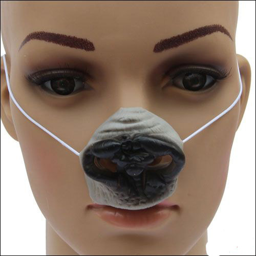 化装舞会用品 动物假鼻子 猪 鸭嘴 鸡狗 熊鼻子 一套 .