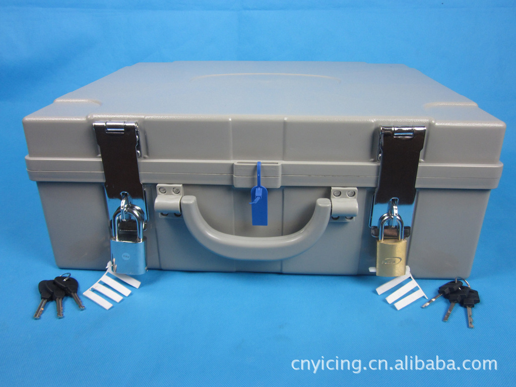 供应银行专用 运钞箱 豪华提款箱 钱箱 保管箱 塑料箱 容量60万