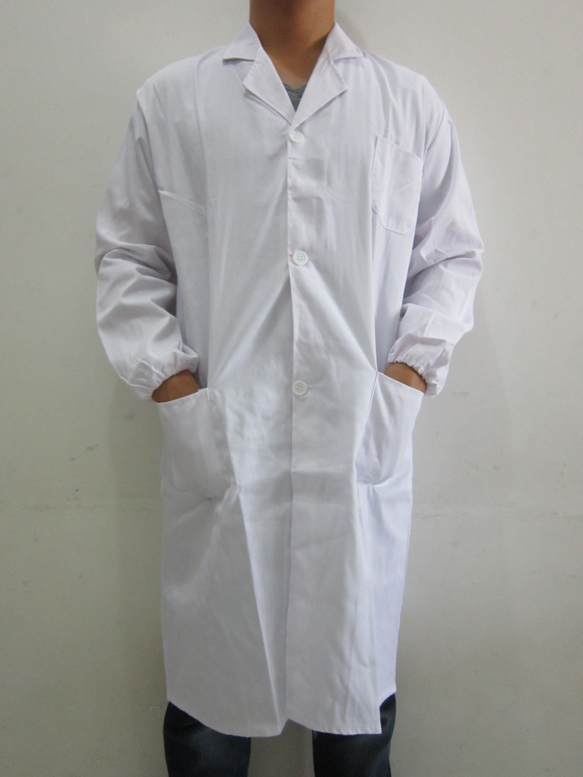 加厚斜纹棉医生医师服实验服 医用白大褂长袍护士服工作服定做