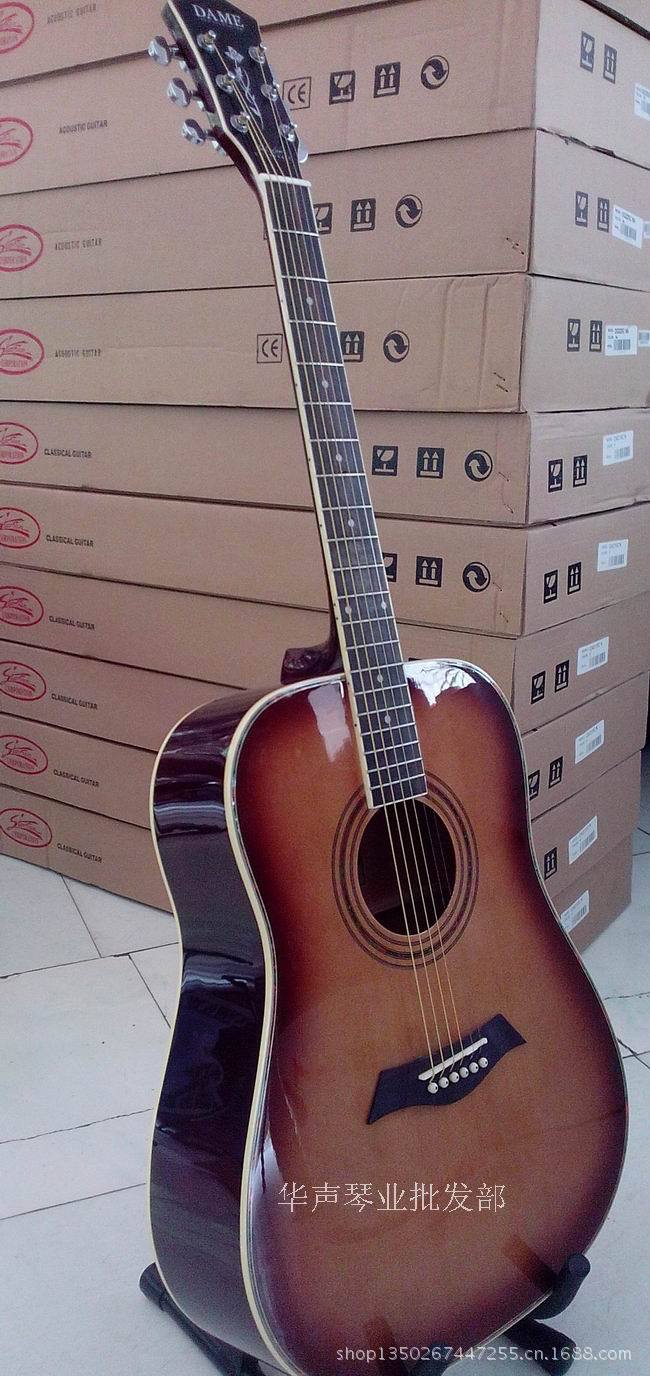 供应 韩国外单dame 星臣旗下41寸民谣电箱琴吉他 正品