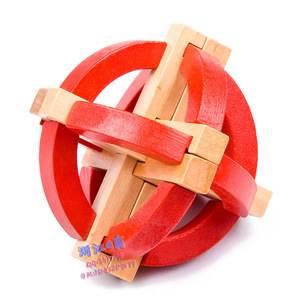 双色 地球仪 成人益智 孔明球 古典智力拼装 浑天仪 不特厂家批发